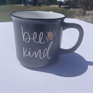 Eccolo Bee Kind Black Coffee Mug Farmhouse